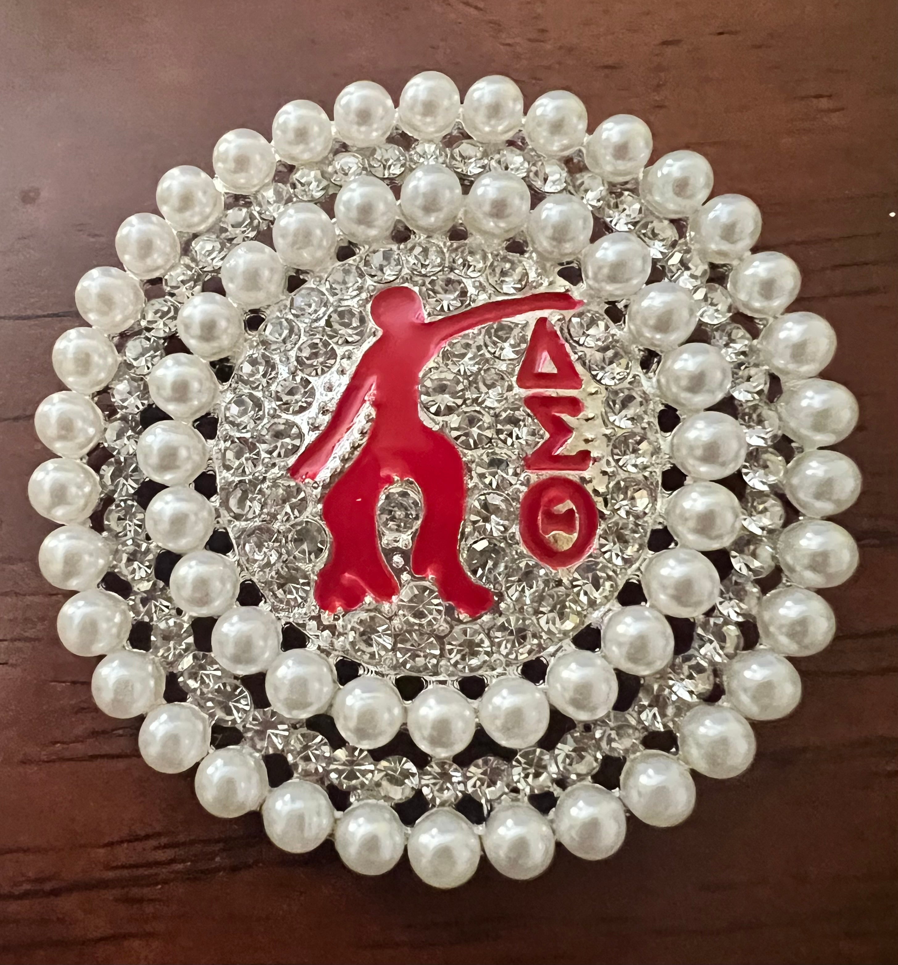 Round Pearl Fortitude Brooch iSlay Kreations & More