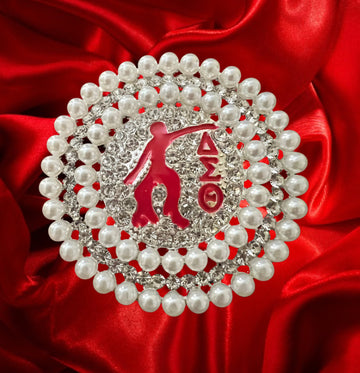 Round Pearl Fortitude Brooch