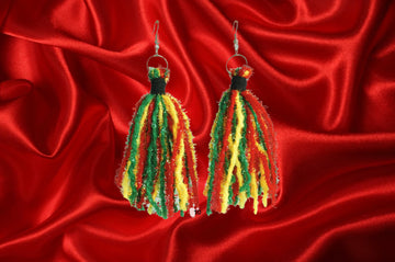 Juneteenth Cloth Earrings