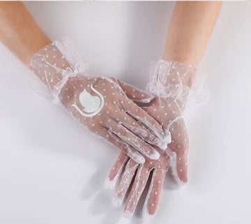 DOI WHITE DOT GLOVES
