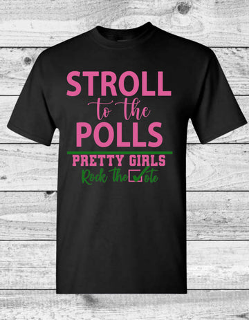 Pink & Green Stroll to the Polls