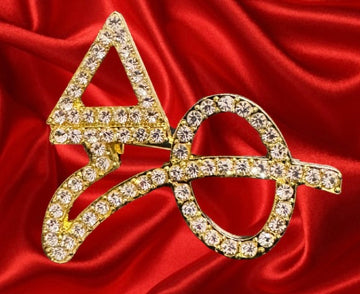 Bling Delta Symbol Brooch